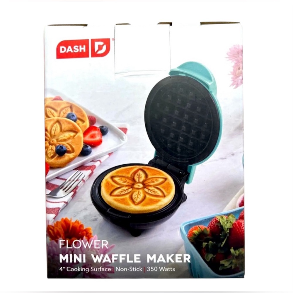 DASH Mini Waffle Maker Flower Style Electric